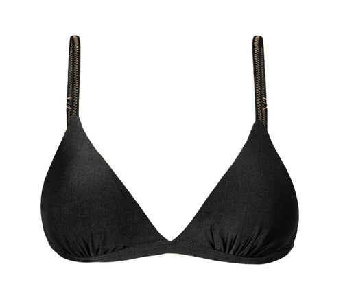 Product Front: Rio De Sol Sostén Top Shimmer-Black Tri-Fixo