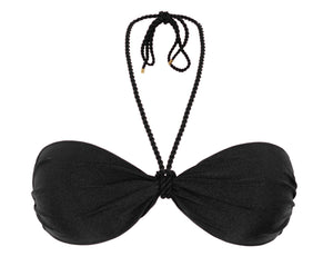 Product Front: Rio De Sol Sostén Top Shimmer-Black Twist