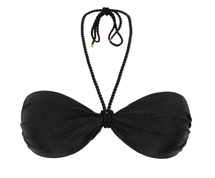 Product Front: Rio De Sol Sostén Top Shimmer-Black Twist