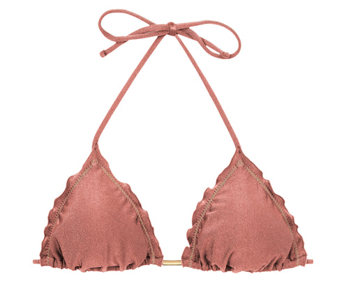 Product Front: Rio De Sol Sostén Top Shimmer-Copper Frufru