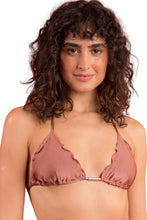 Cargar imagen en el visor de la galería, Gallery: Rio De Sol Sostén Top Shimmer-Copper Frufru
