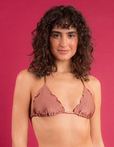 Image 08: Rio De Sol Sostén Top Shimmer-Copper Frufru