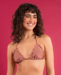 Image 09: Rio De Sol Sostén Top Shimmer-Copper Frufru