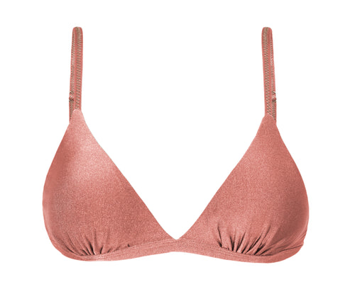 Product Front: Rio De Sol Sostén Top Shimmer-Copper Tri-Fixo