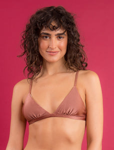 Image 09: Rio De Sol Sostén Top Shimmer-Copper Tri-Fixo