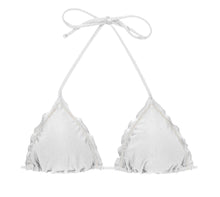 Cargar imagen en el visor de la galería, Product Front: Rio De Sol Sostén Top Shimmer-White Frufru

