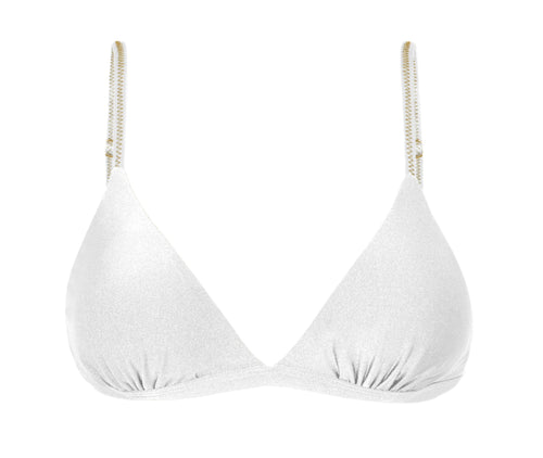 Product Front: Rio De Sol Sostén Top Shimmer-White Tri-Fixo