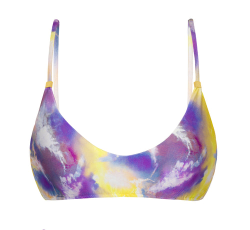 Product Front: Rio De Sol Sostén Top Tiedye-Purple Bralette