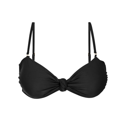 Product Front: Rio De Sol Sostén Top Touch-Black Bandeau-Joy