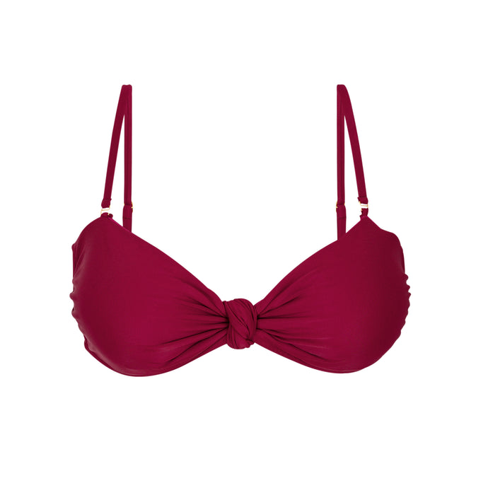 Product Front: Rio De Sol Sostén Top Touch-Carmim Bandeau-Joy