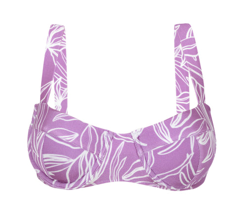 Product Front: Rio De Sol Sostén Top Trail-Purple Amelia