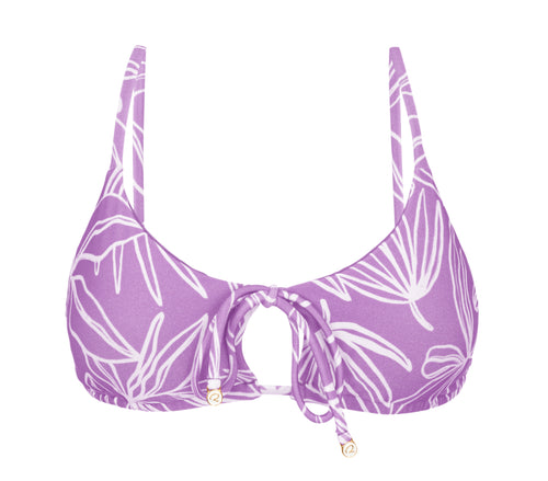 Product Front: Rio De Sol Sostén Top Trail-Purple Tank-Tie