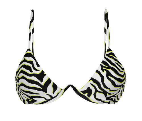 Product Front: Rio De Sol Sostén Top Wild-Black Tri-Aro