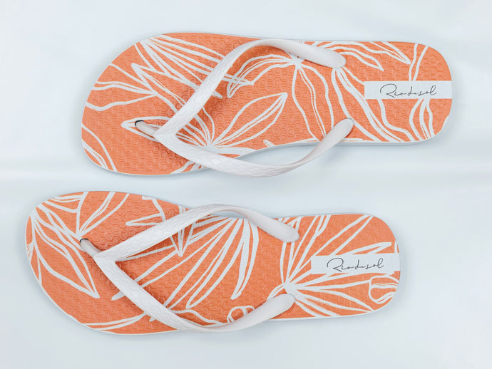 Product Front: Rio De Sol Chancletas Trail-Orange Slim
