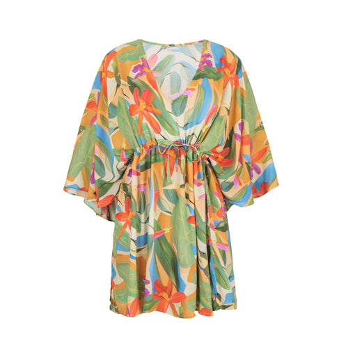 Product Front: Rio De Sol Vestido De Playa Tropical Kaftan Bel