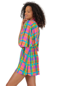 Image 04: Rio De Sol Vestido De Playa Tulip-Garden Mini Dress