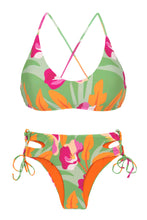 Cargar imagen en el visor de la galería, Set Green-Bloom Bralette Madrid
