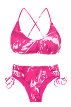 Cargar imagen en el visor de la galería, Set Pink-Palms Bralette Madrid

