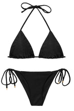 Cargar imagen en el visor de la galería, Set Shimmer-Black Tri-Inv Cheeky-Tie
