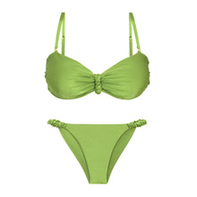 Cargar imagen en el visor de la galería, Set Shimmer-Botanica Bandeau-Crispy Cheeky-Crispy
