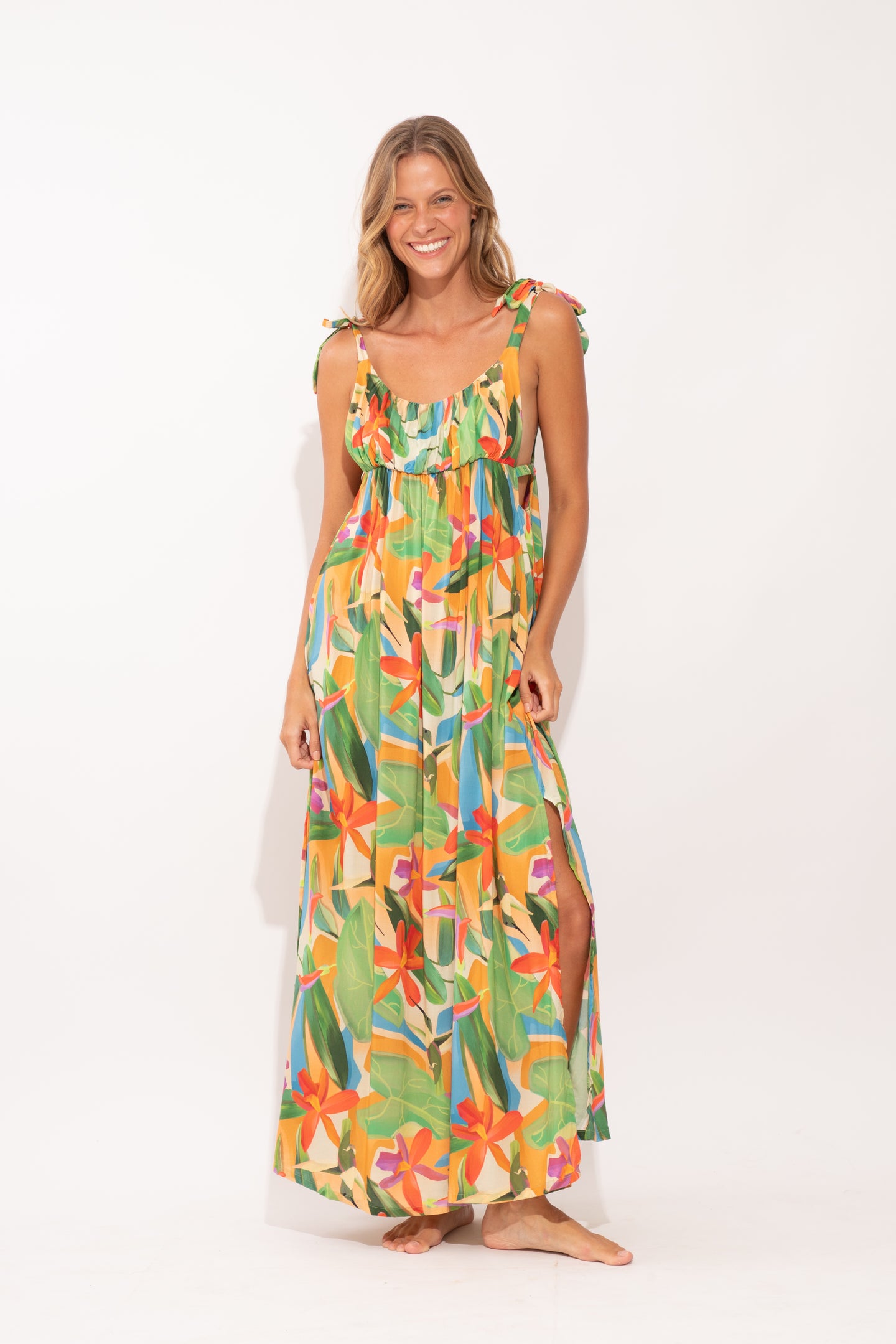 Tropical Long Dress Chiara