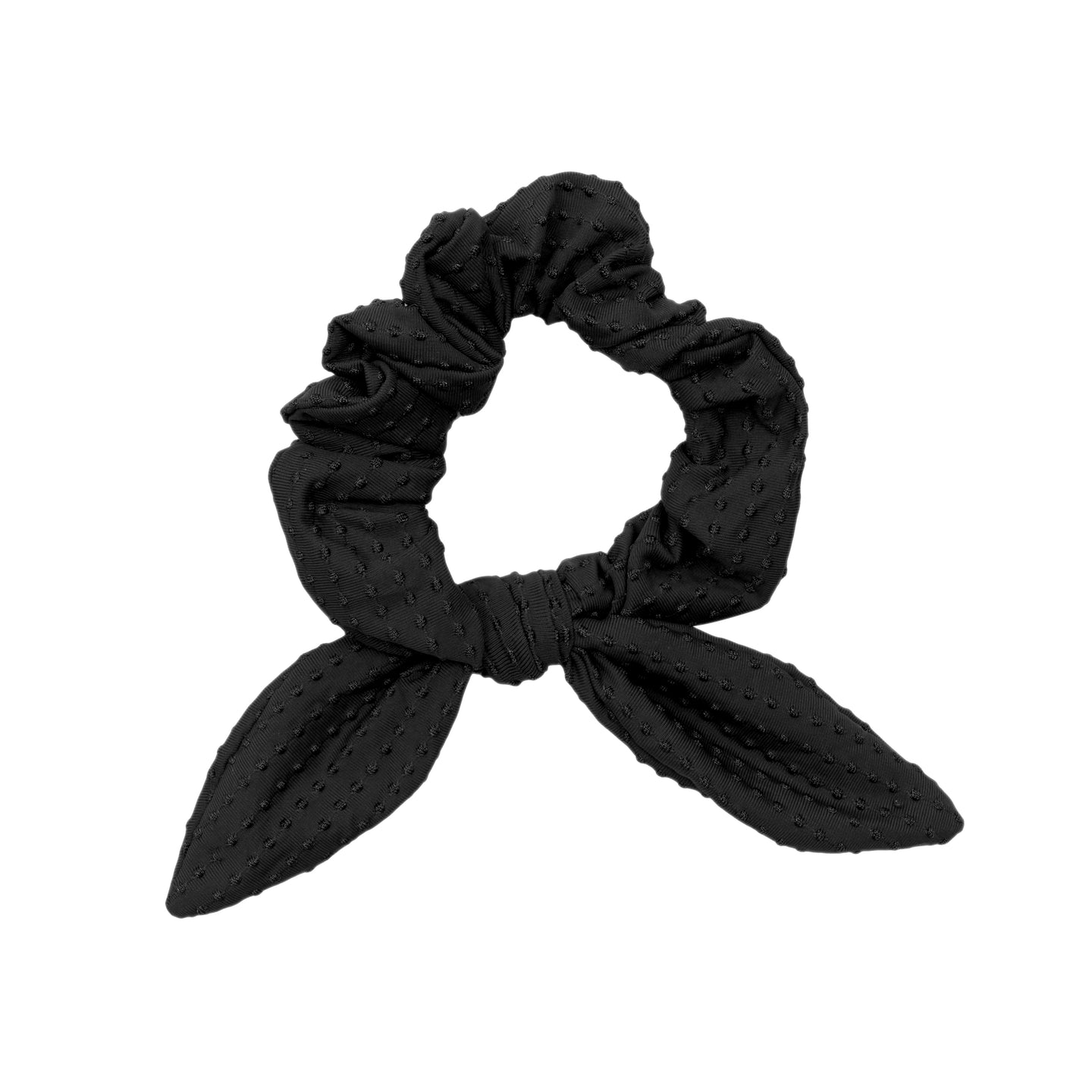 Dots-Black Scrunchie