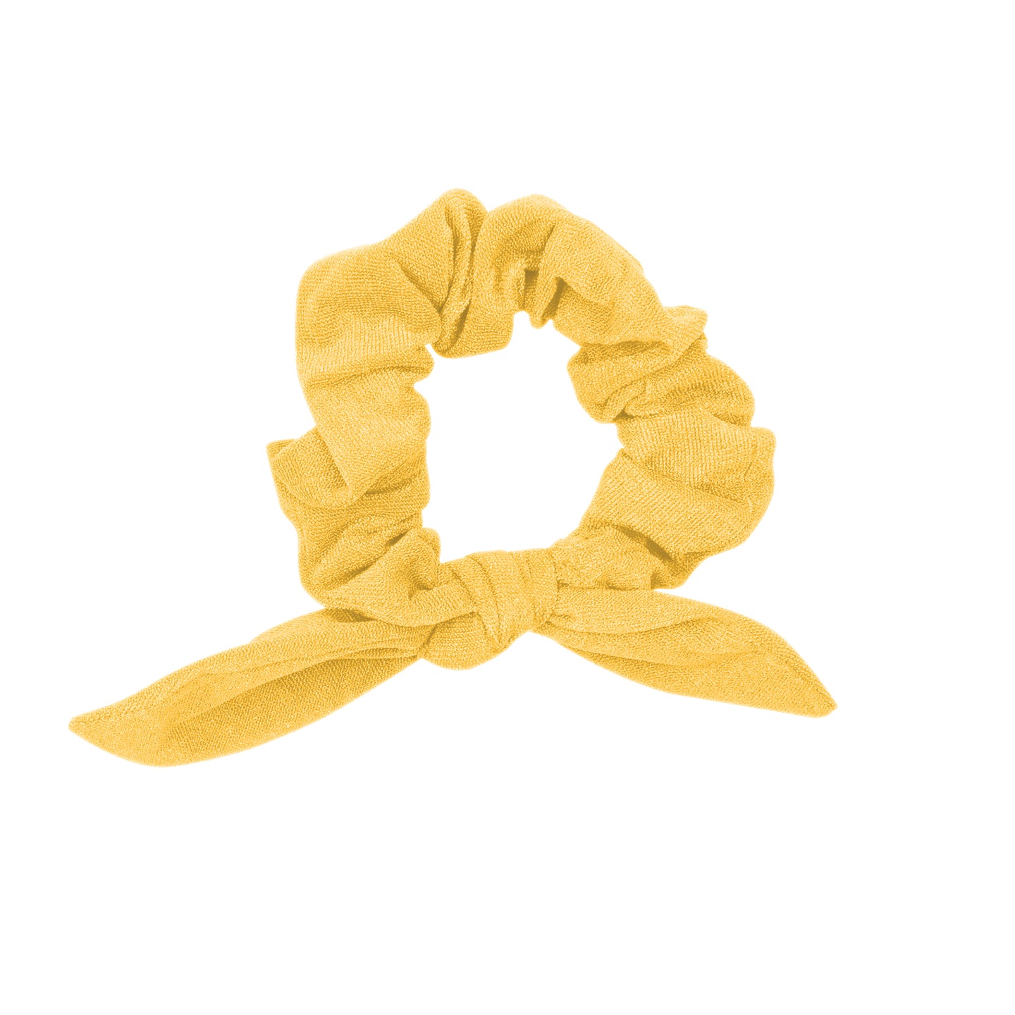 Malibu-Yellow Scrunchie