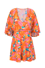 Cargar imagen en el visor de la galería, Orange Bloom Mini Dress
