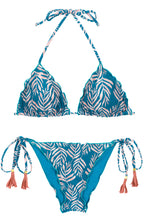 Cargar imagen en el visor de la galería, Set Palms-Blue Tri Frufru
