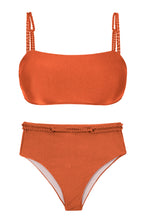 Cargar imagen en el visor de la galería, Set Paprica Bandeau-Reto Hotpants
