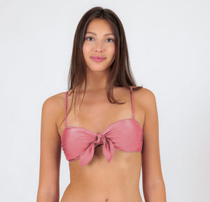 Top Shimmer-Confetti Bandeau-Knot